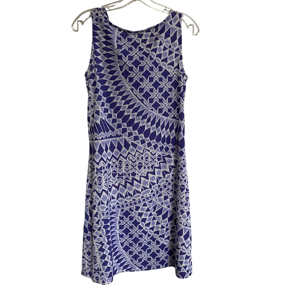 Title Nine Women's‎ Mosaic Tile Purple White Sleeveless Casual Athletic Dress S - Picture 2 of 13
